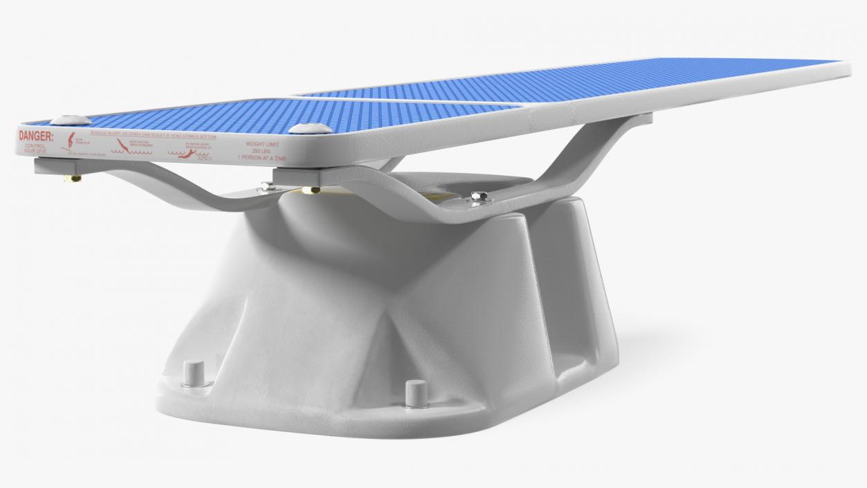 Pool Diving Board Blue 3D