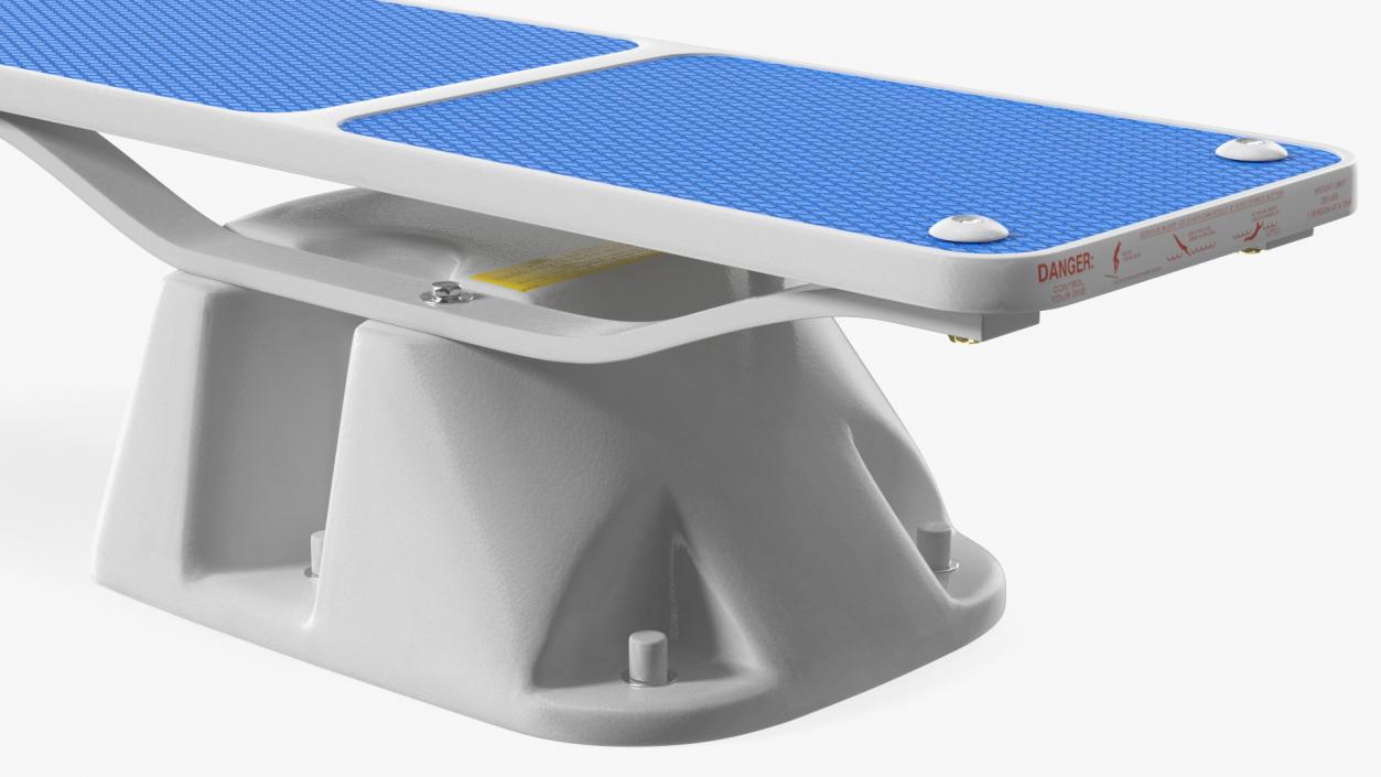 Pool Diving Board Blue 3D