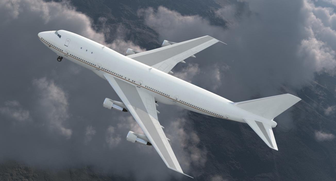 3D model Boeing 747-100B Generic Rigged