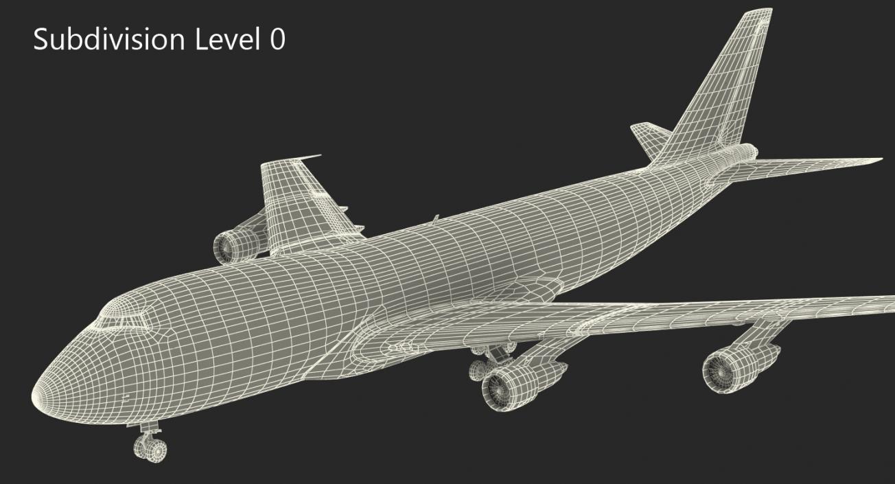 3D model Boeing 747-100B Generic Rigged