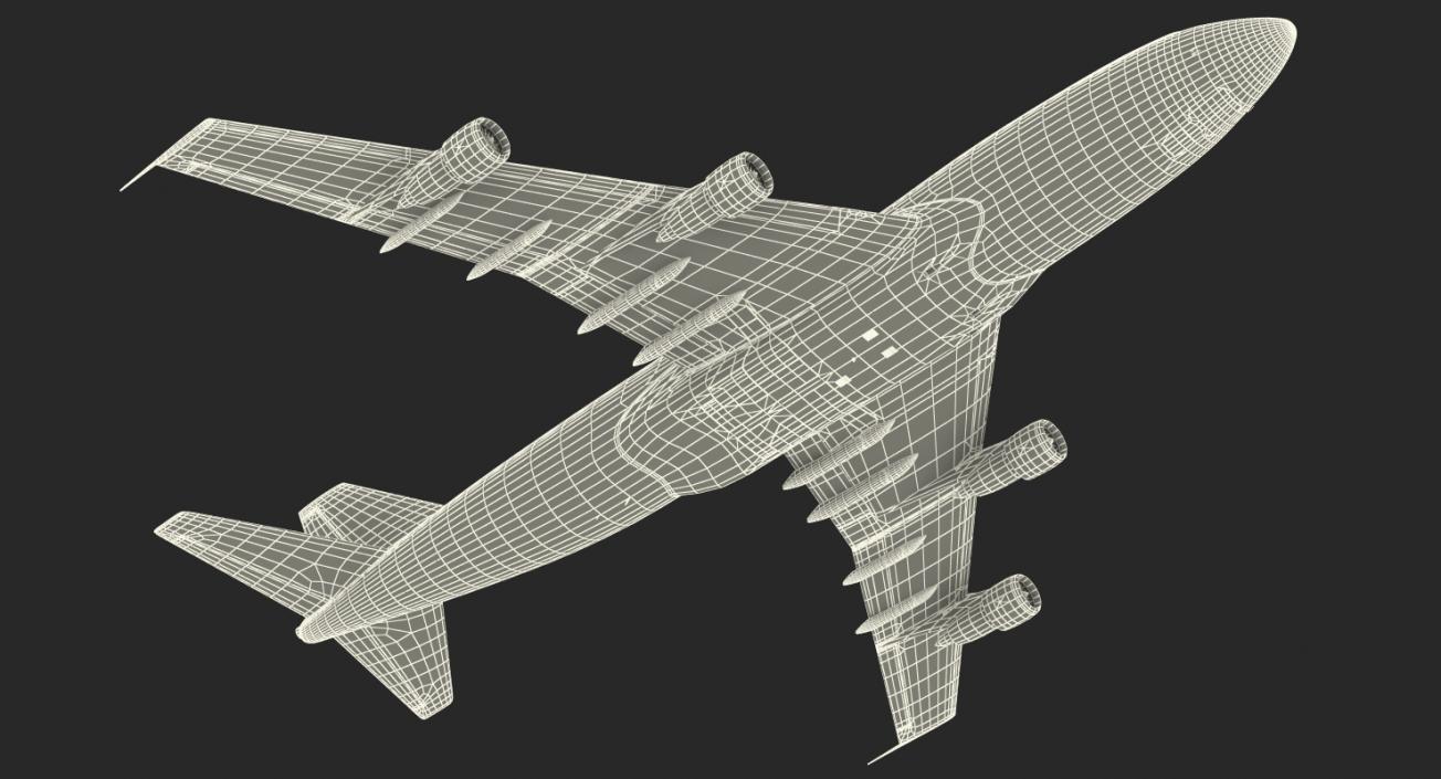 3D model Boeing 747-100B Generic Rigged