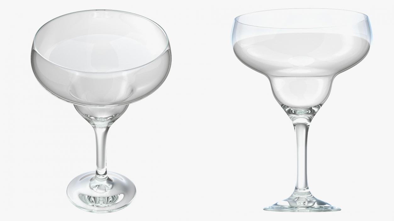 3D Margarita Glass Empty