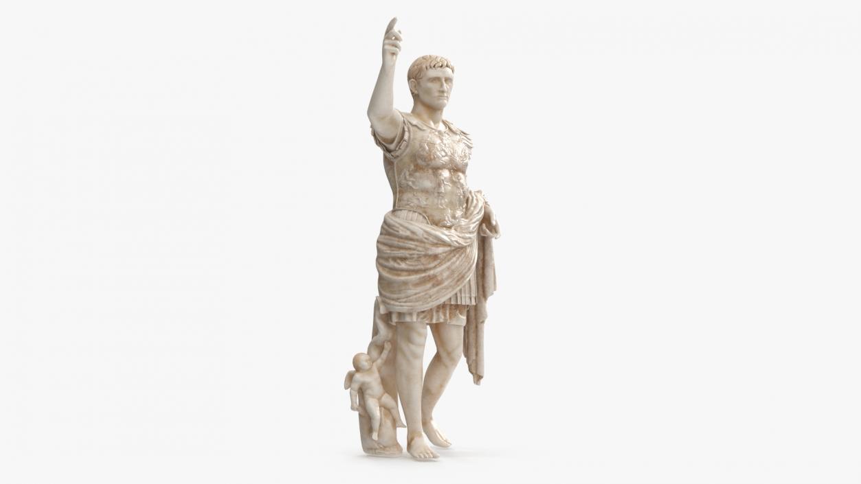 3D Caesar Augustus of Prima Porta Roman Statue model