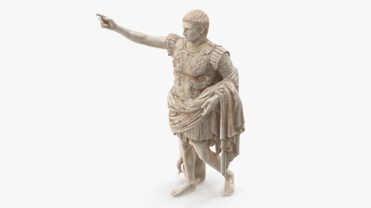 3D Caesar Augustus of Prima Porta Roman Statue model