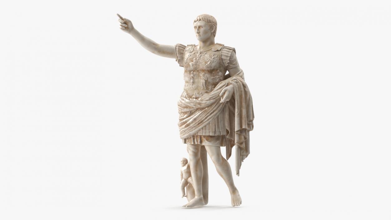 3D Caesar Augustus of Prima Porta Roman Statue model