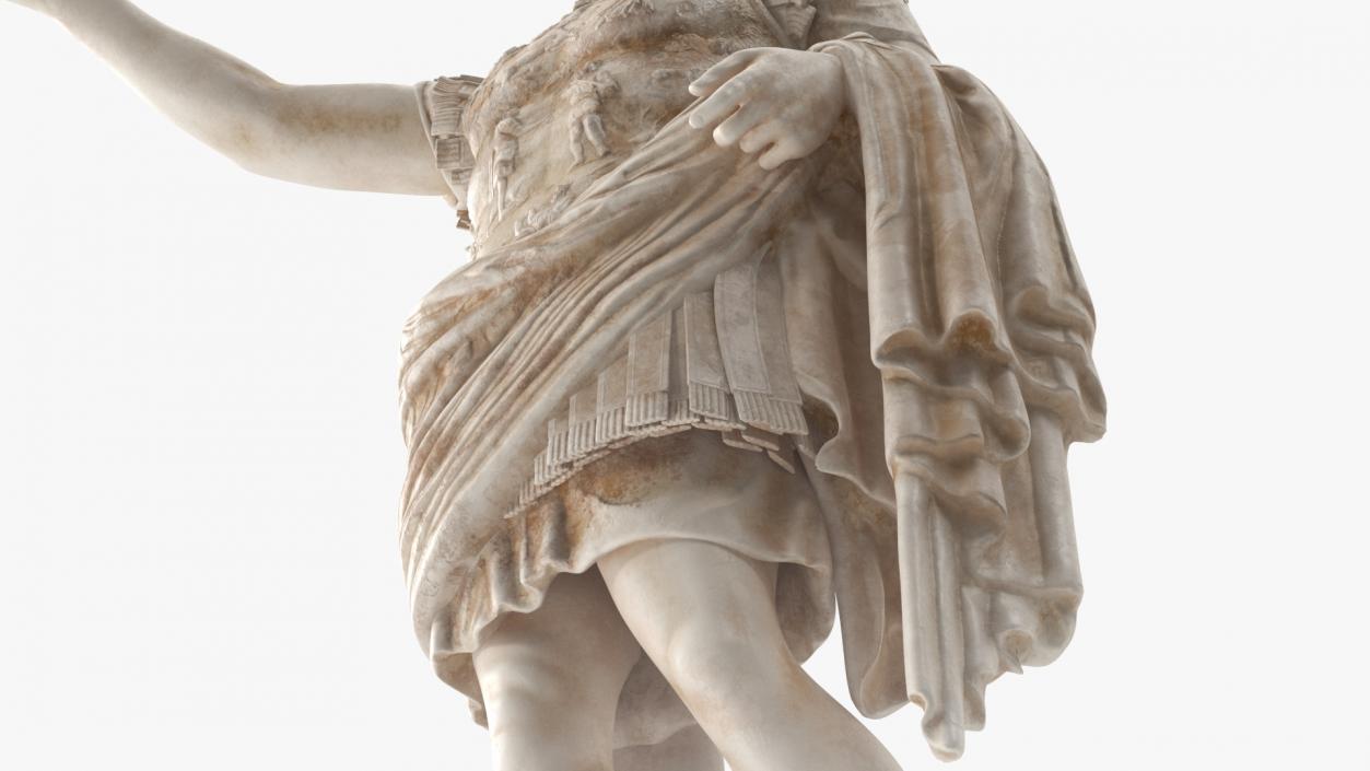 3D Caesar Augustus of Prima Porta Roman Statue model