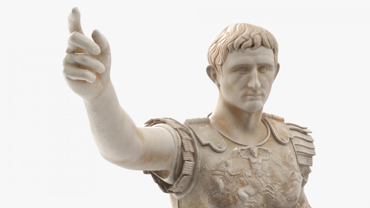 3D Caesar Augustus of Prima Porta Roman Statue model