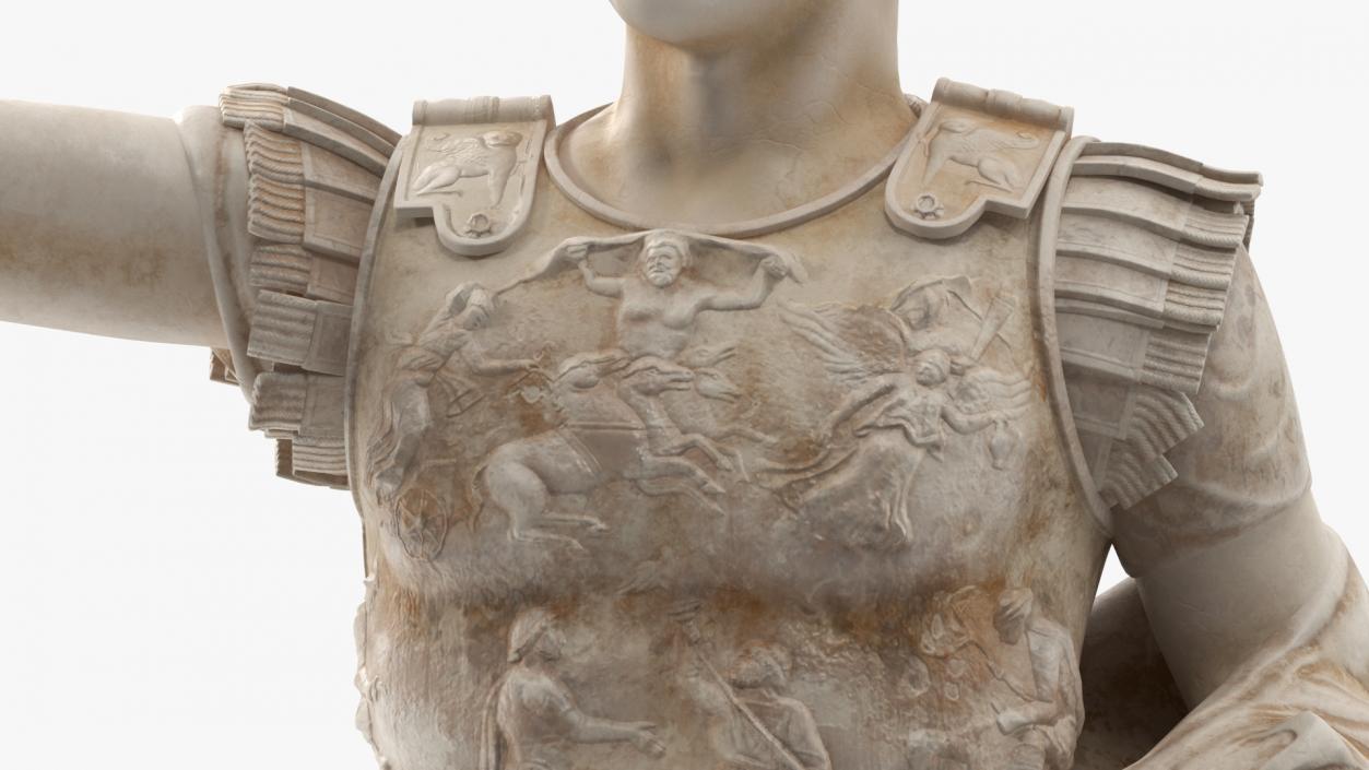 3D Caesar Augustus of Prima Porta Roman Statue model