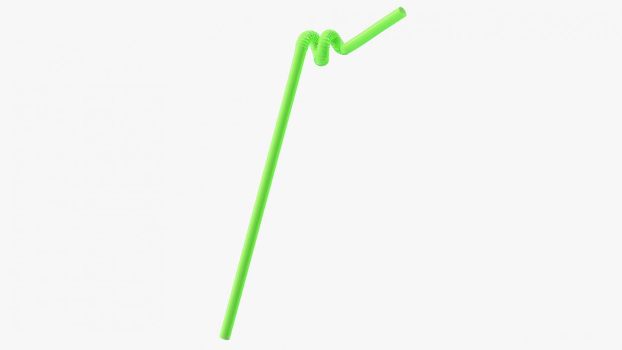 Plastic Drinking Straws Collection 3D model