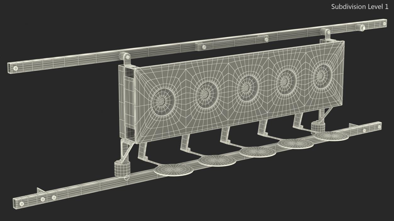 3D model Biathlon Knockdown Target