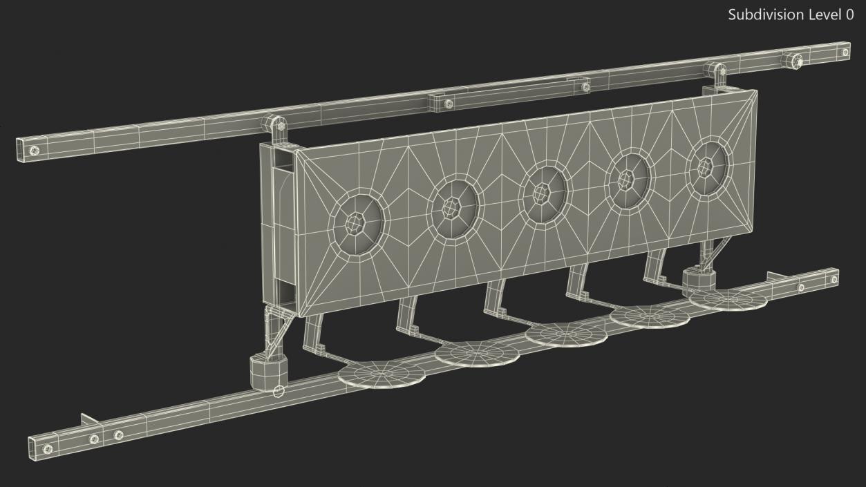 3D model Biathlon Knockdown Target