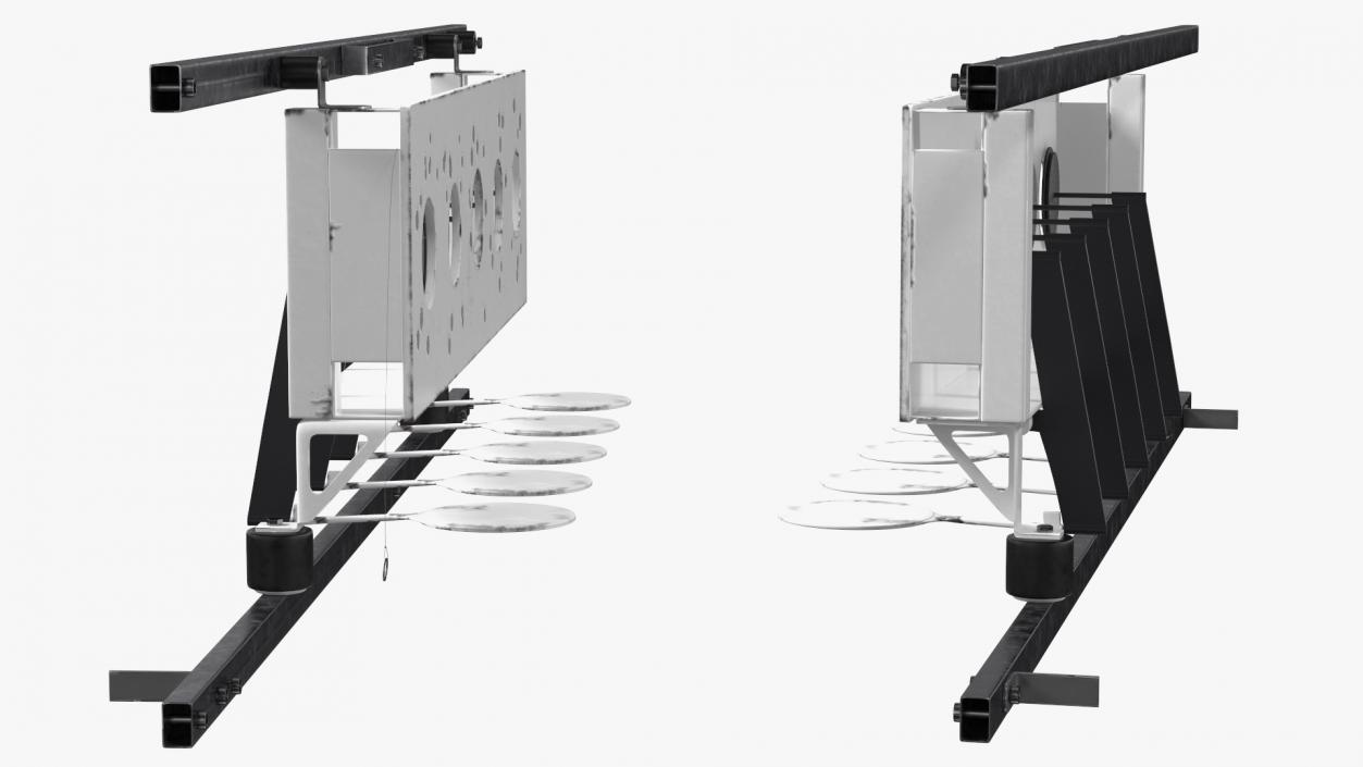 3D model Biathlon Knockdown Target