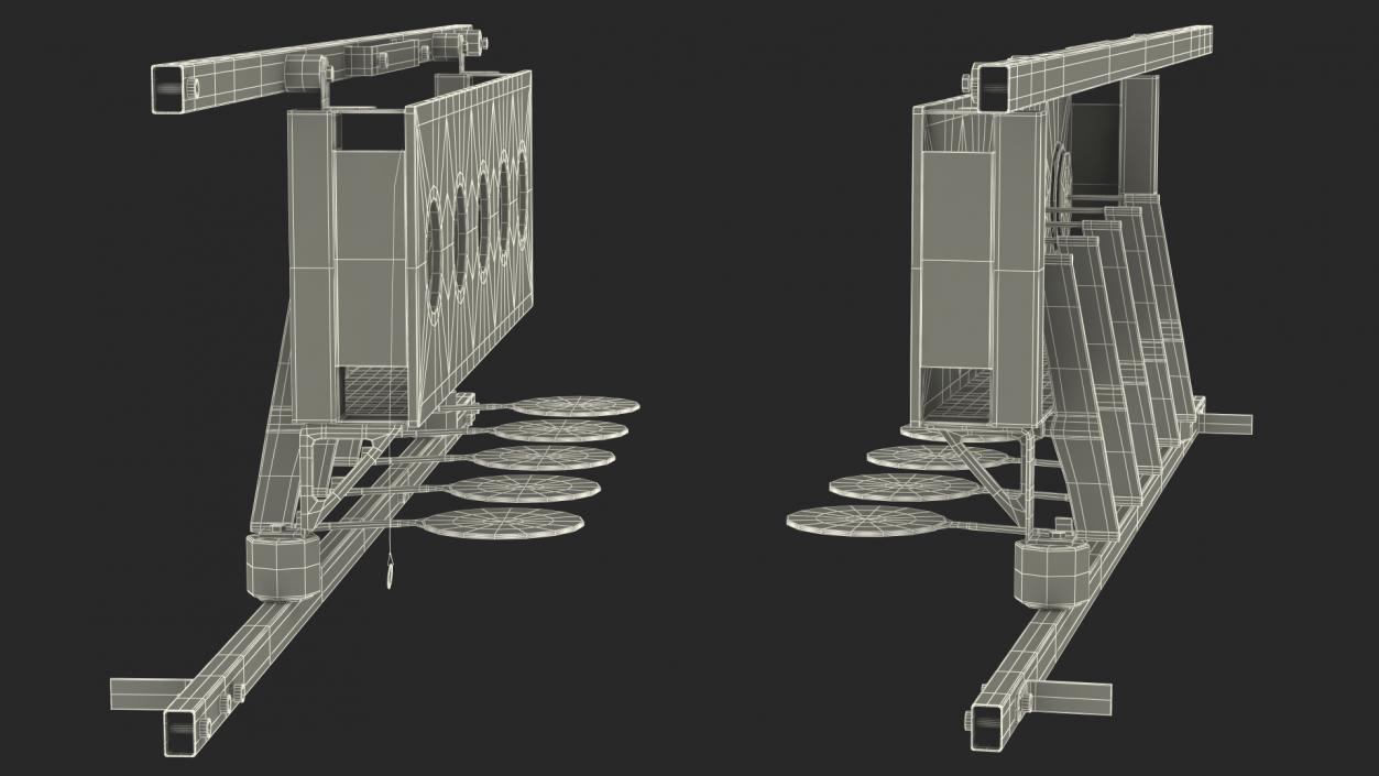 3D model Biathlon Knockdown Target