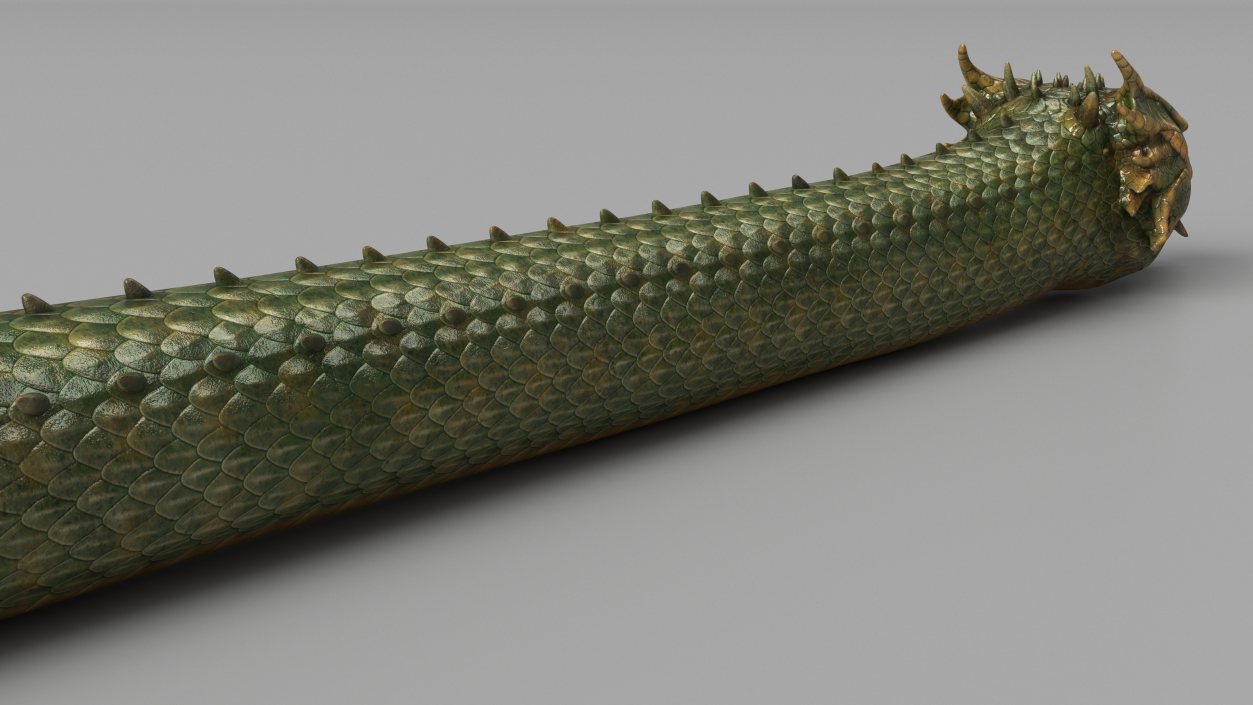 3D Mythical Serpentine Dragon 2 model