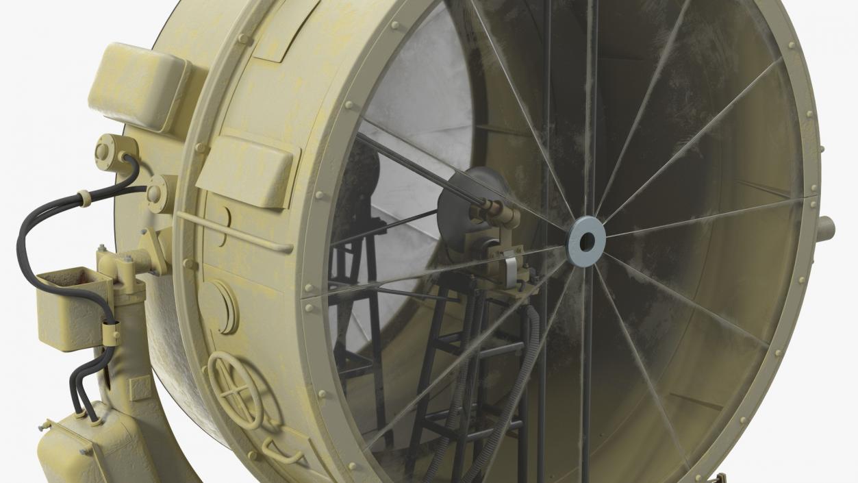 Old Military Searchlight 3D model