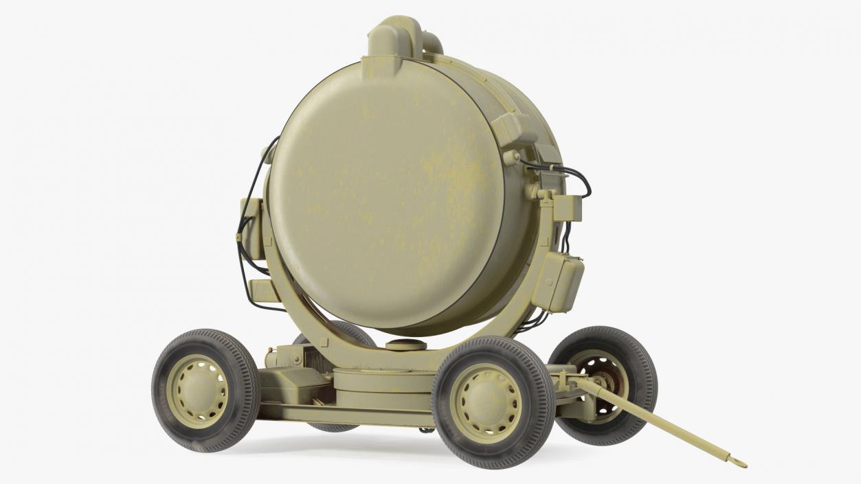 Old Military Searchlight 3D model