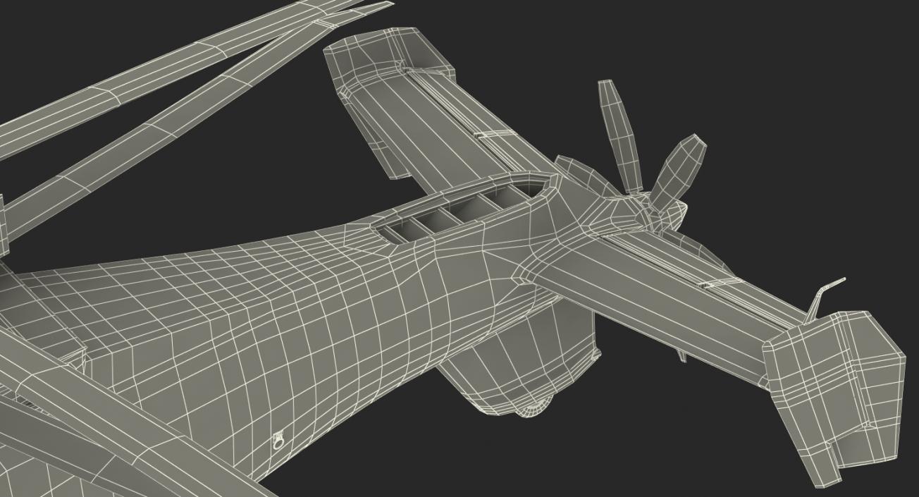 3D Attack Compound Helicopter Rigged model