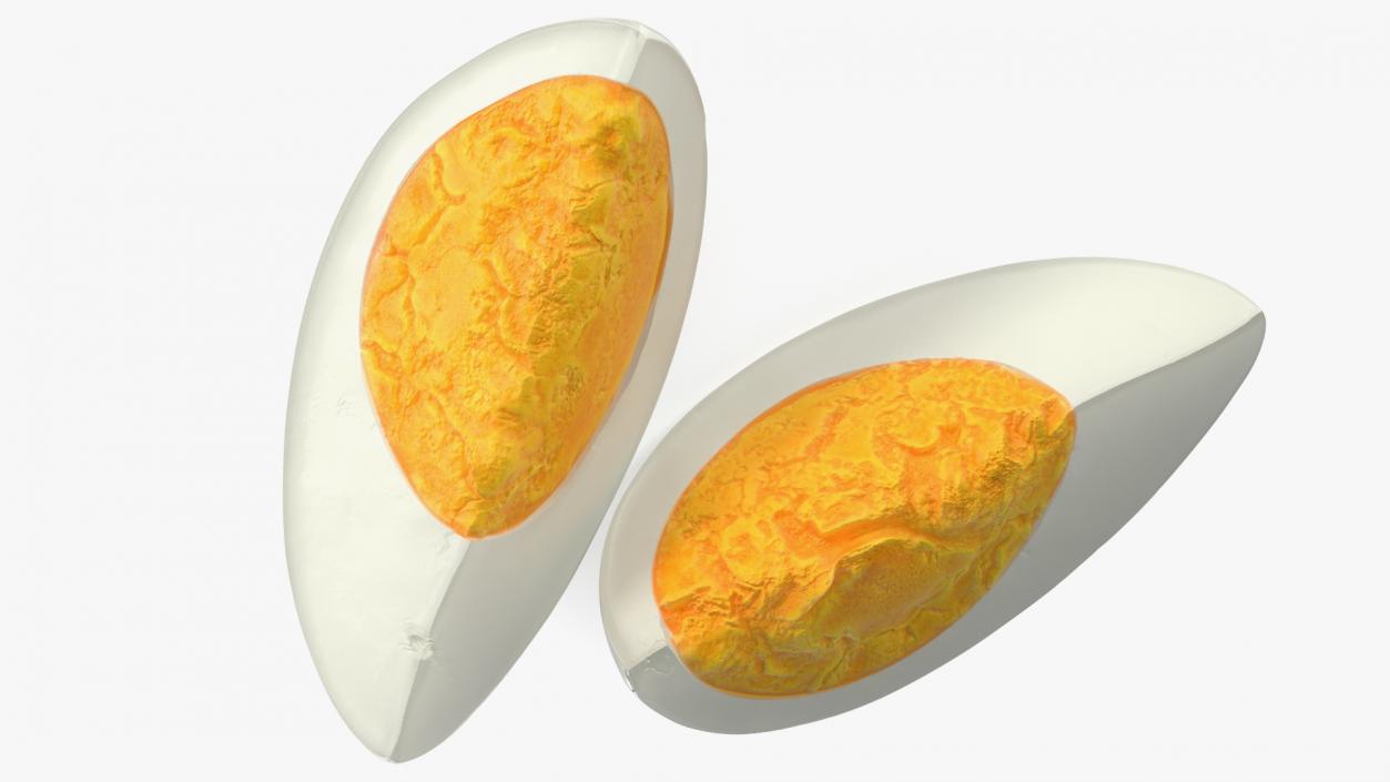 Hard Boiled Egg Quarters 3D model