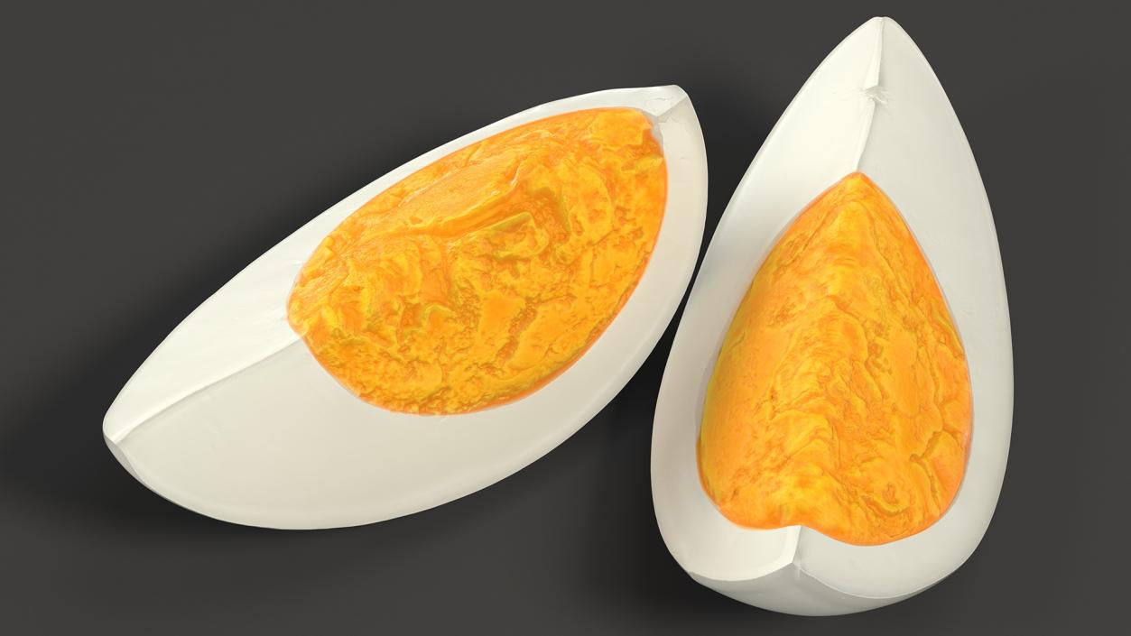 Hard Boiled Egg Quarters 3D model