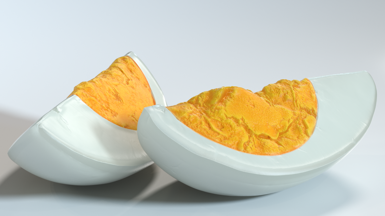 Hard Boiled Egg Quarters 3D model