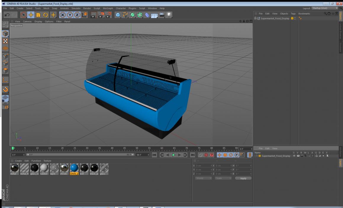 Supermarket Food Display 3D model