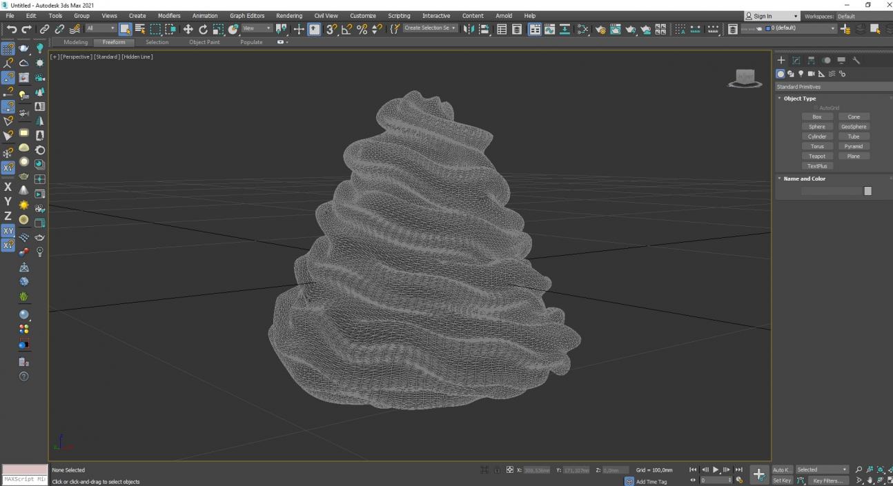 3D Chocolate Whipped Cream for 3D Print 2 model