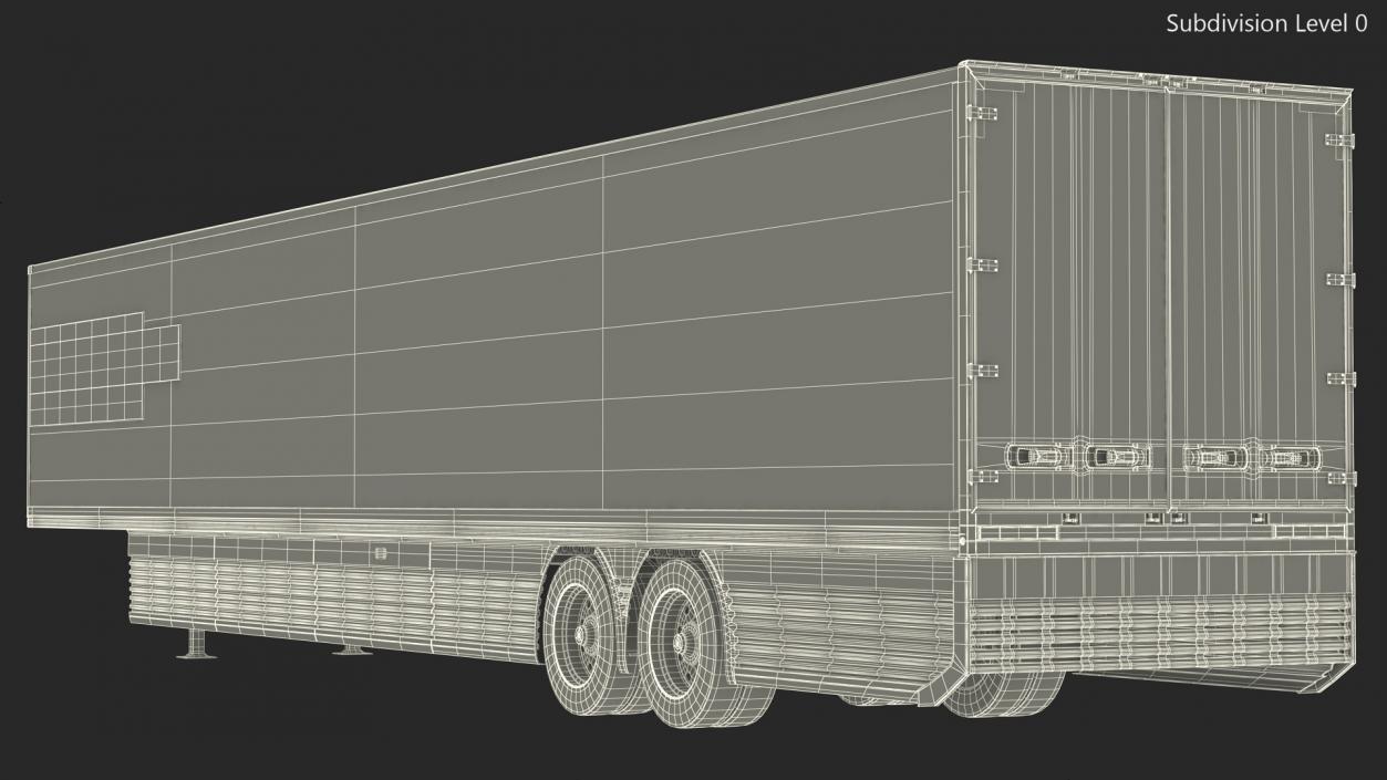 3D Trailer Hyundai HDC-6 Rigged model