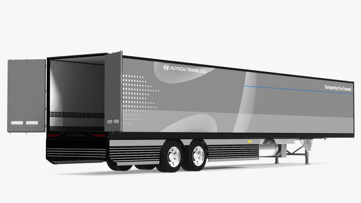 3D Trailer Hyundai HDC-6 Rigged model