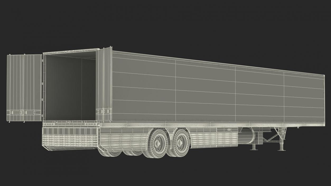 3D Trailer Hyundai HDC-6 Rigged model