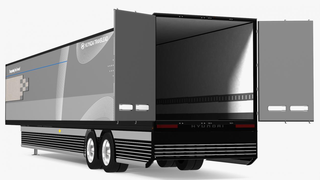 3D Trailer Hyundai HDC-6 Rigged model