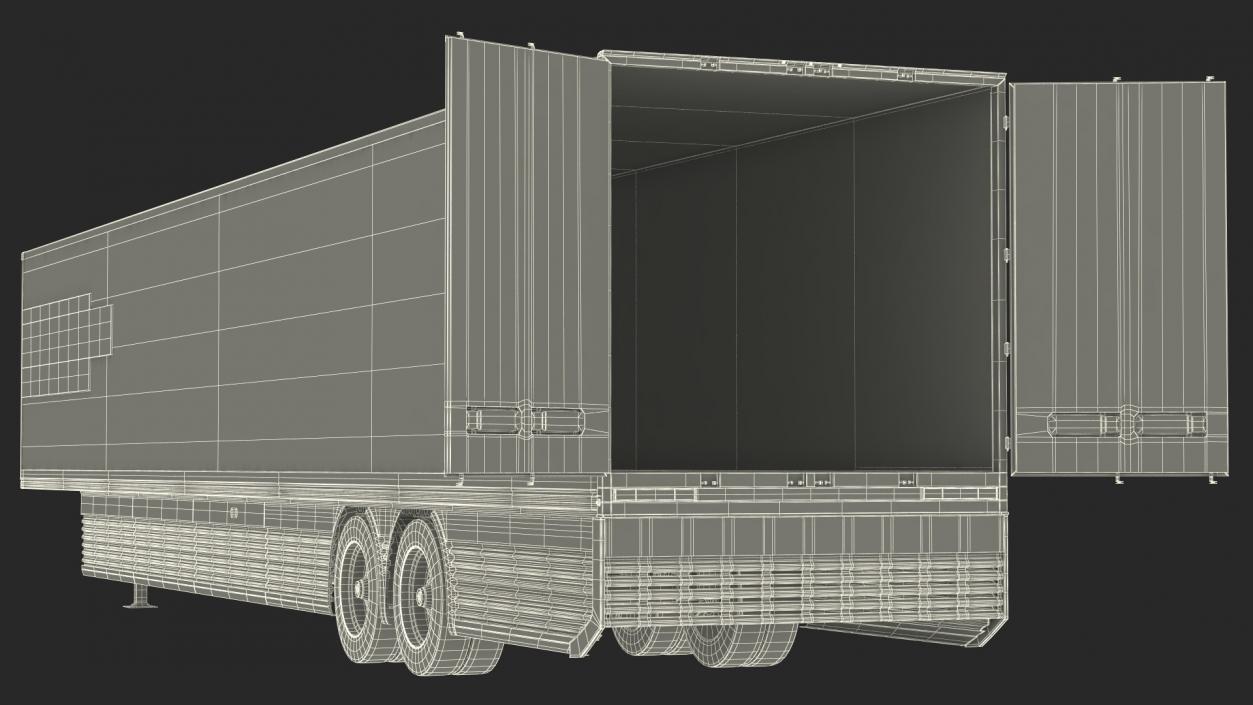 3D Trailer Hyundai HDC-6 Rigged model