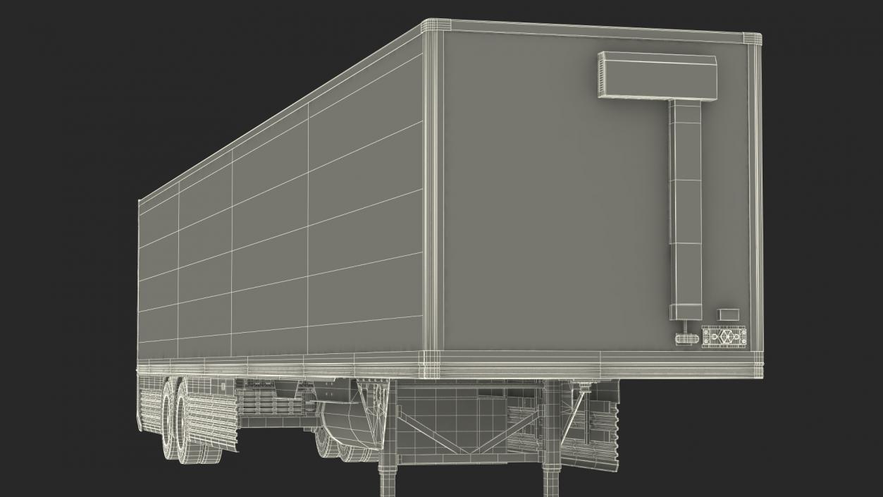 3D Trailer Hyundai HDC-6 Rigged model