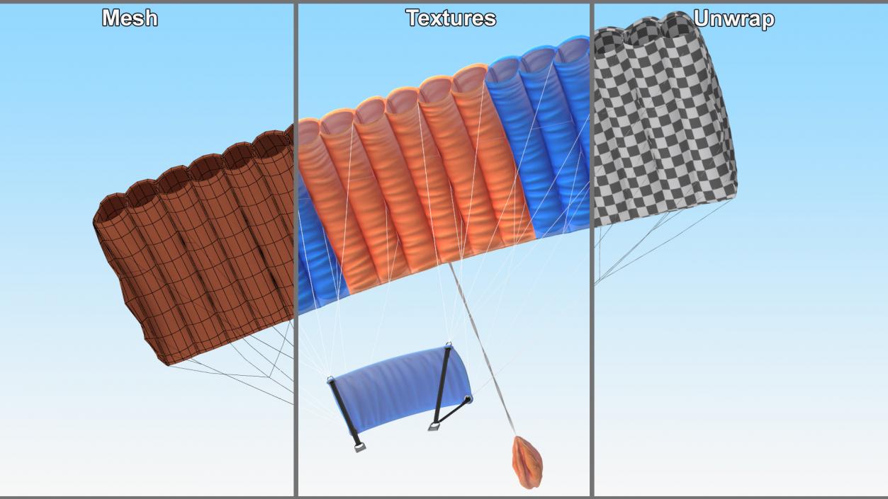 Ram Air Parachute 3D