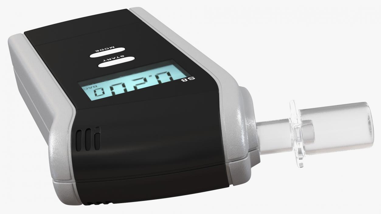 Digital Portable Breathalyzer 3D model