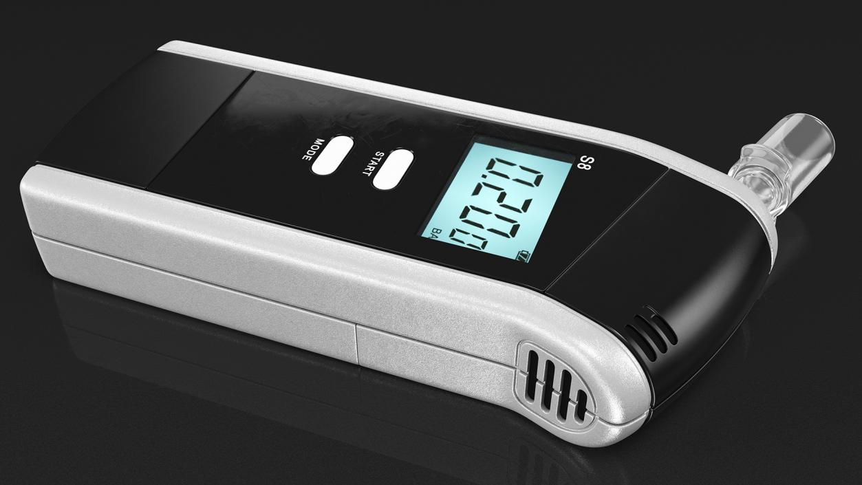 Digital Portable Breathalyzer 3D model