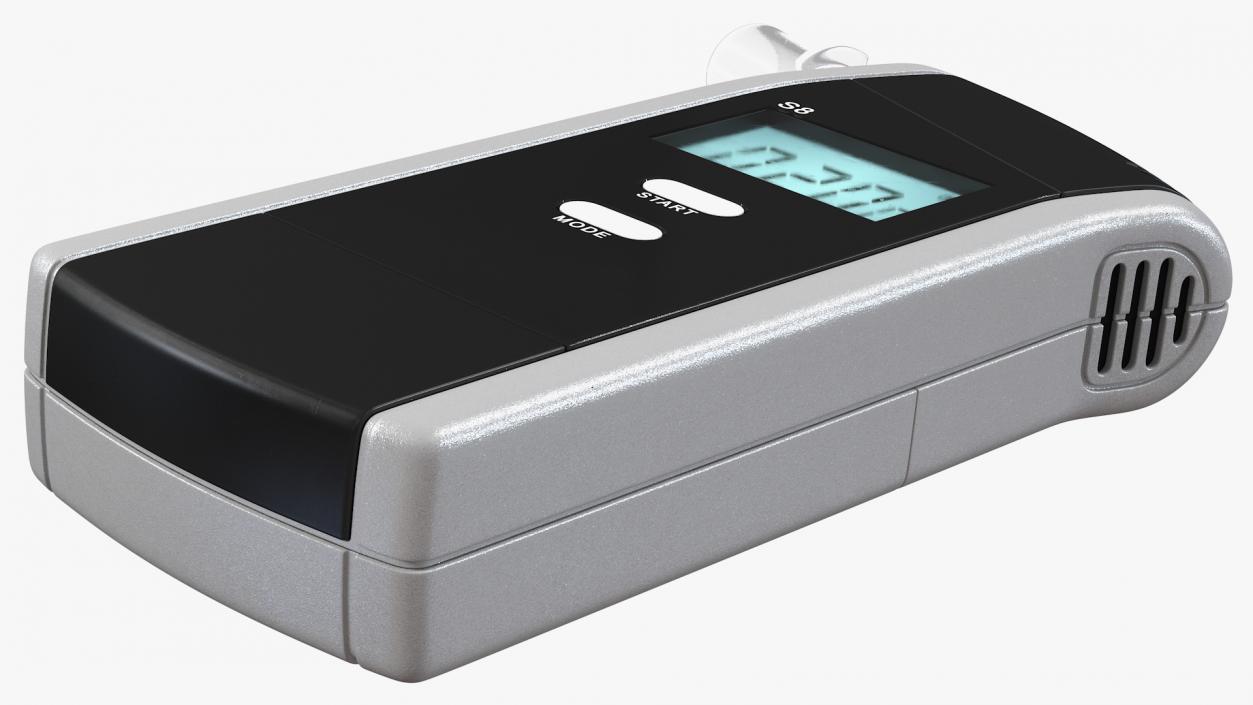 Digital Portable Breathalyzer 3D model