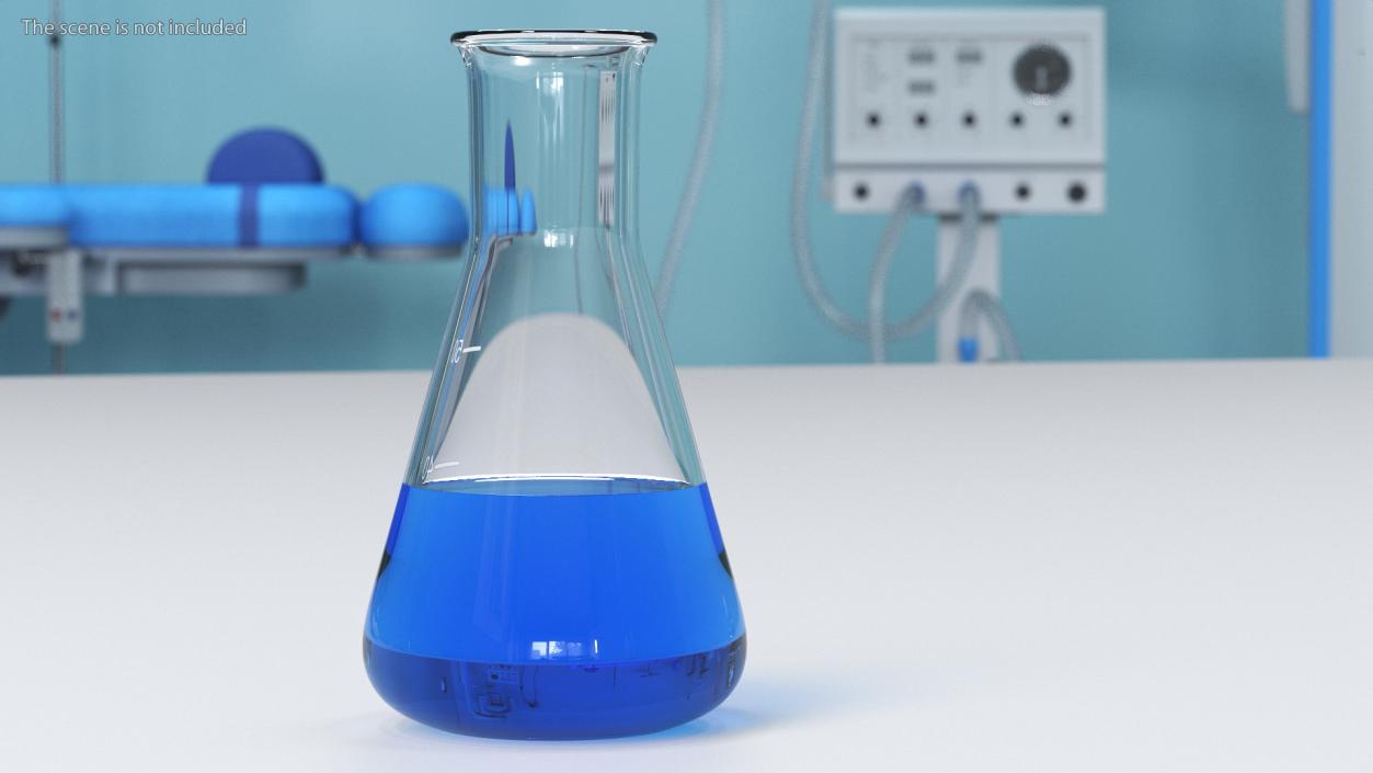 3D Conical Flask 50ml model