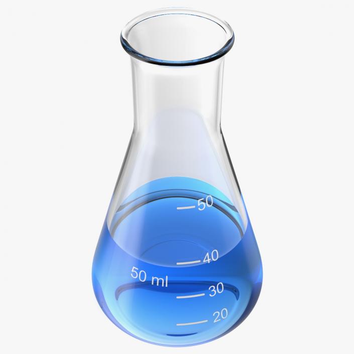 3D Conical Flask 50ml model