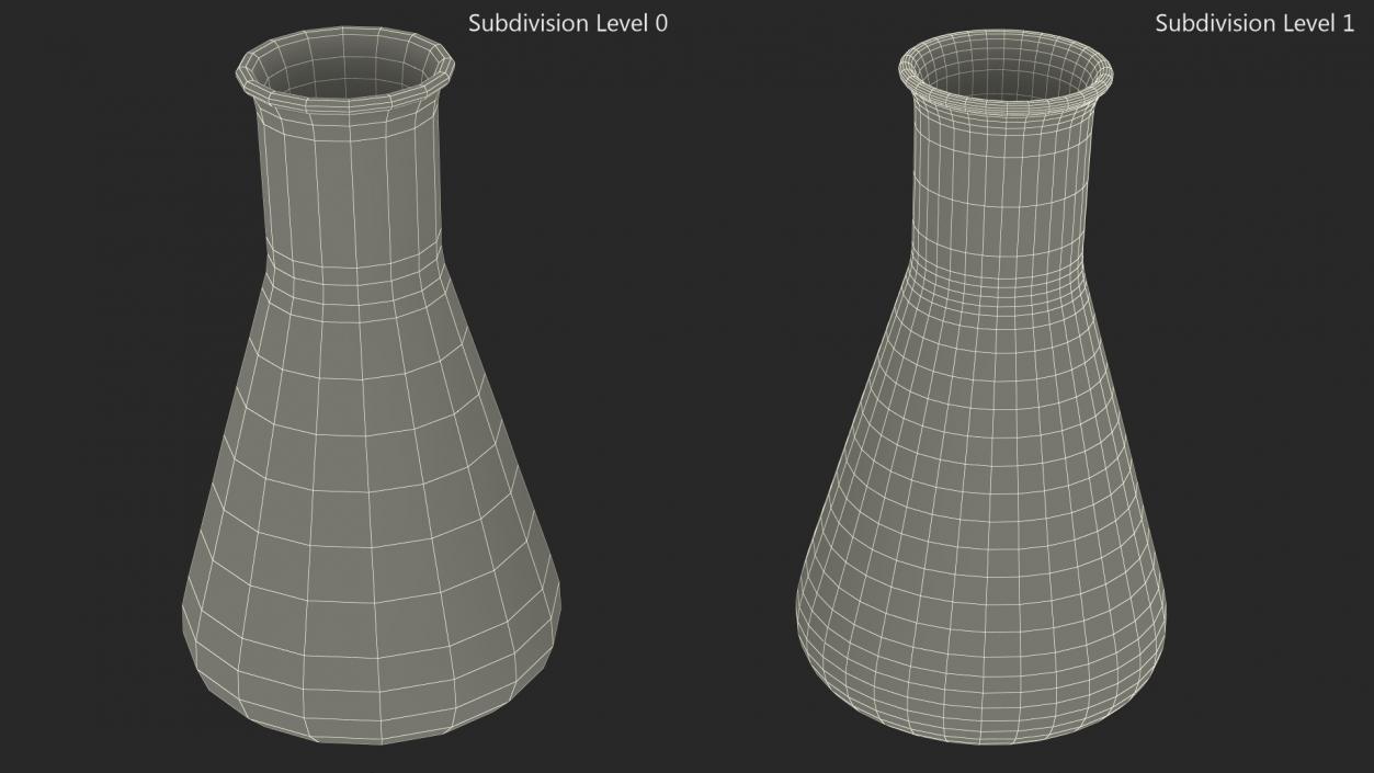 3D Conical Flask 50ml model