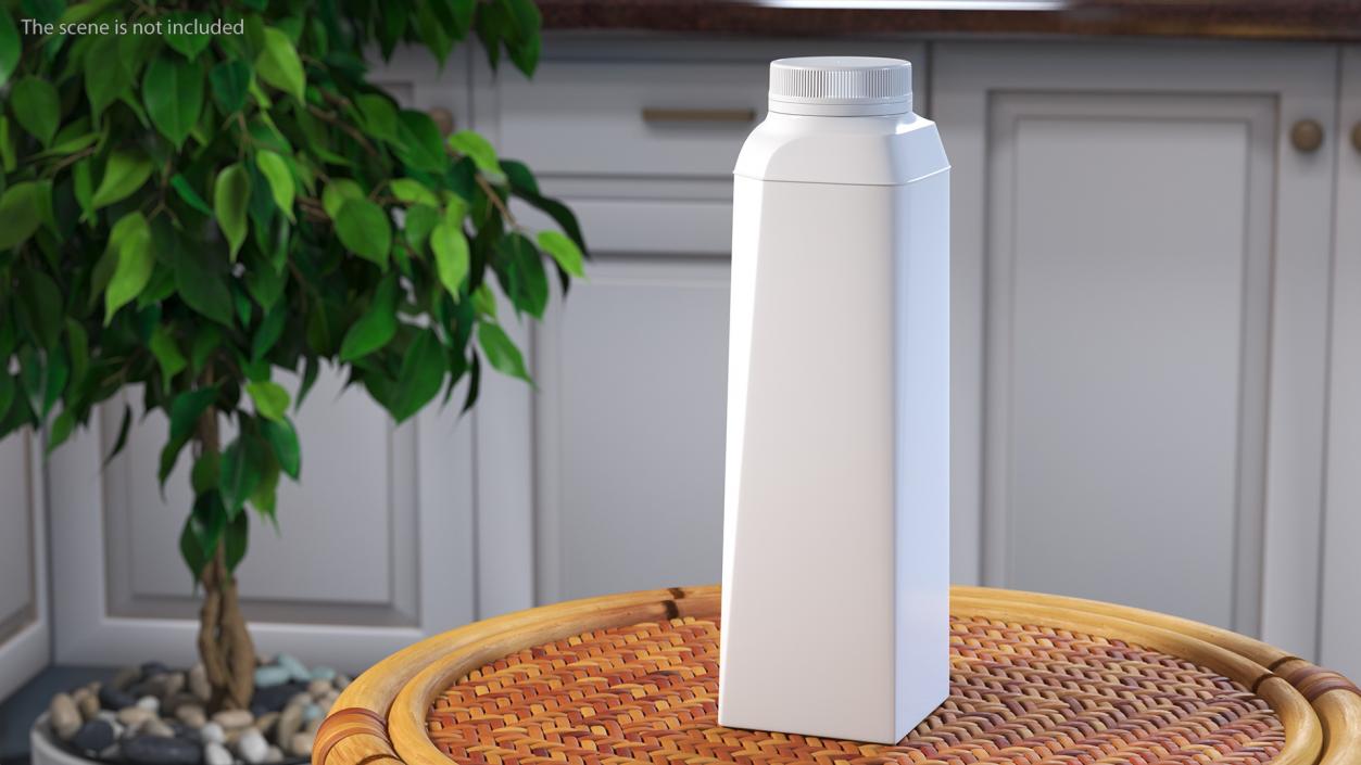 3D model Multilayered Carton Beverage Bottle