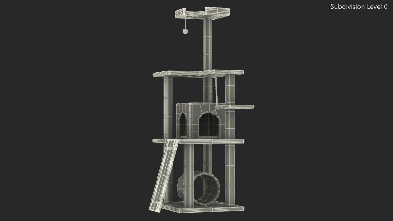 3D Cat Tree 5-Level