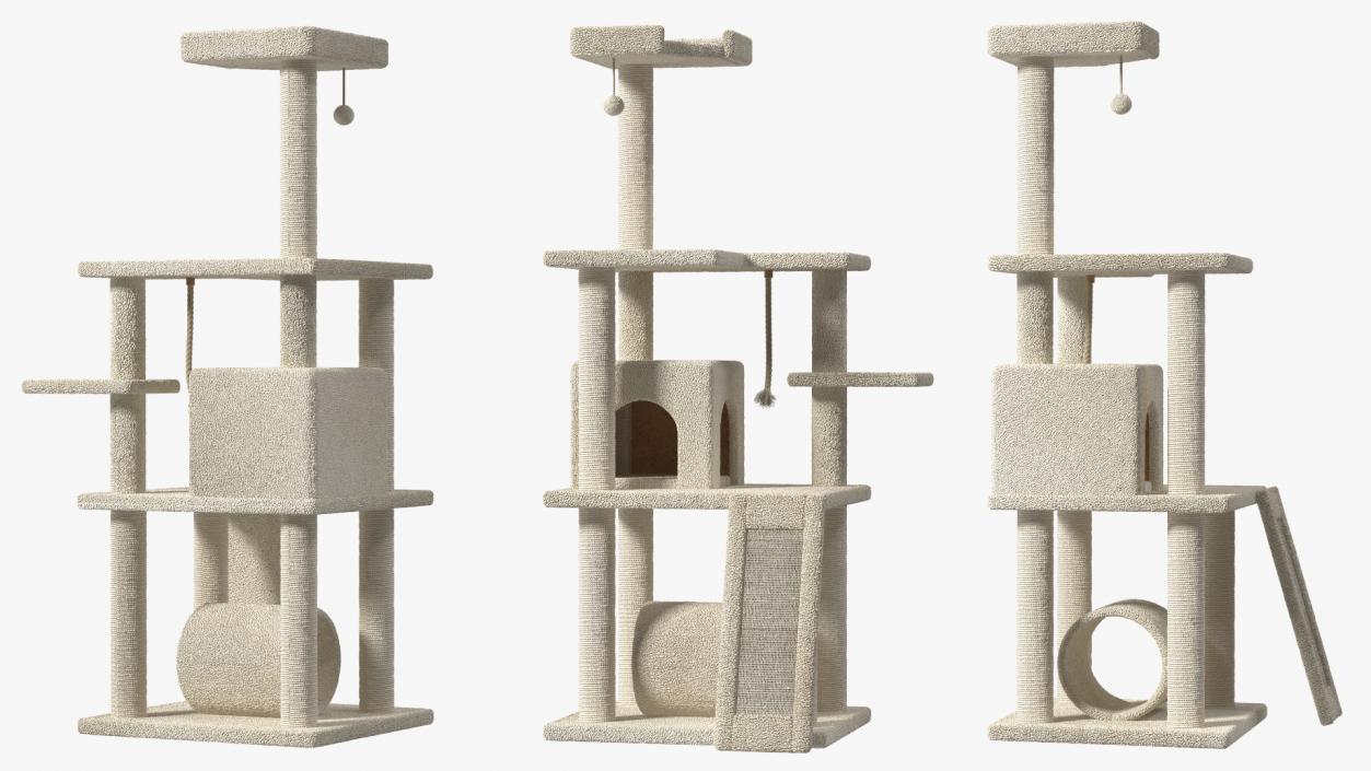 3D Cat Tree 5-Level