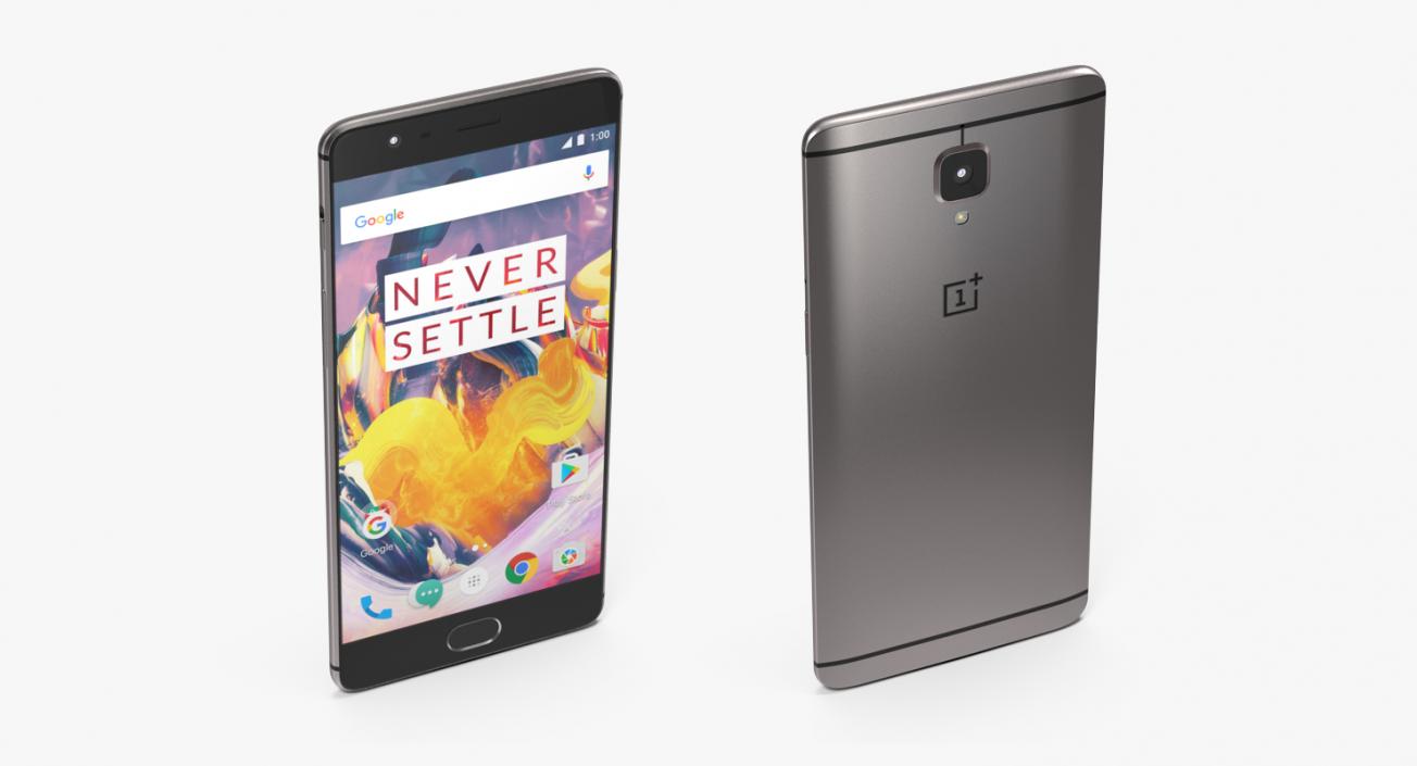 OnePlus 3T 3D Model 3D model