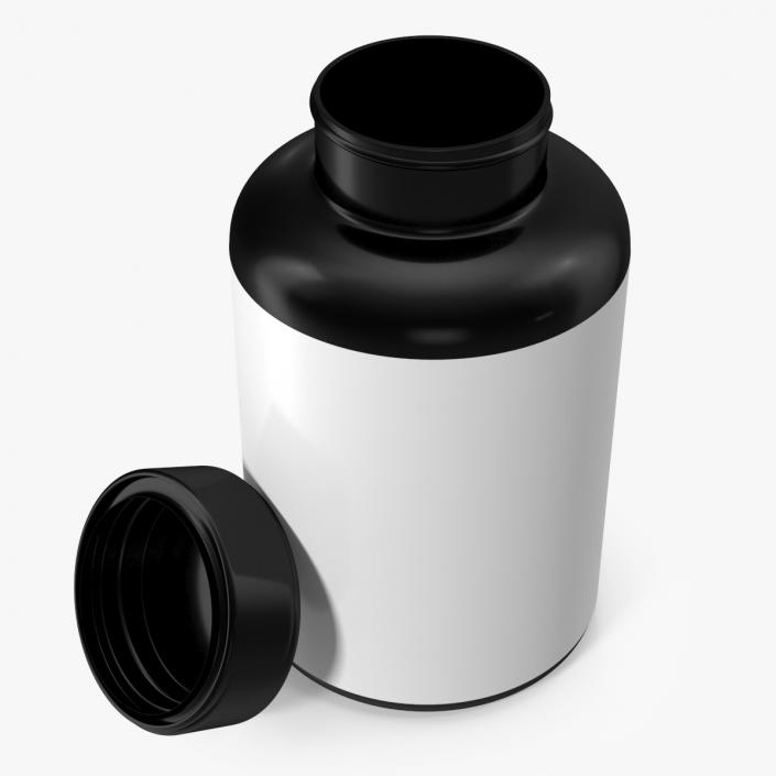 Sport Supplement Plastic Jar Blank 3D model