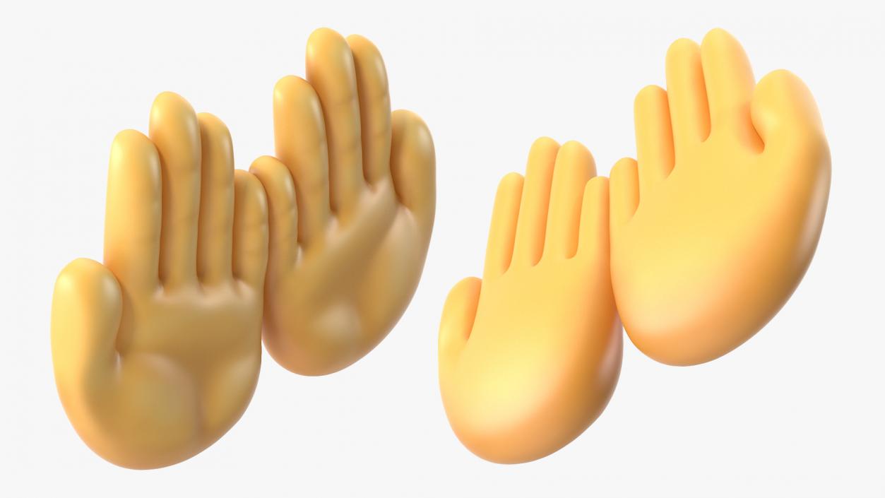 3D Palms Up Together Emoji model