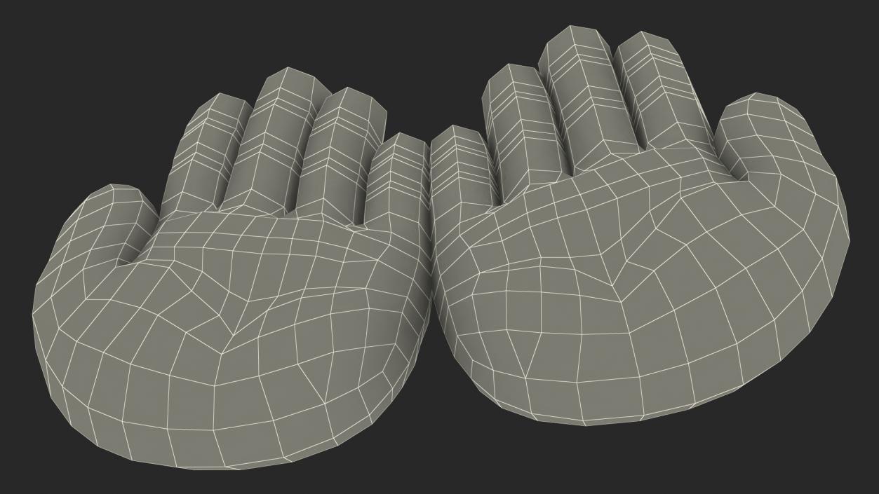 3D Palms Up Together Emoji model