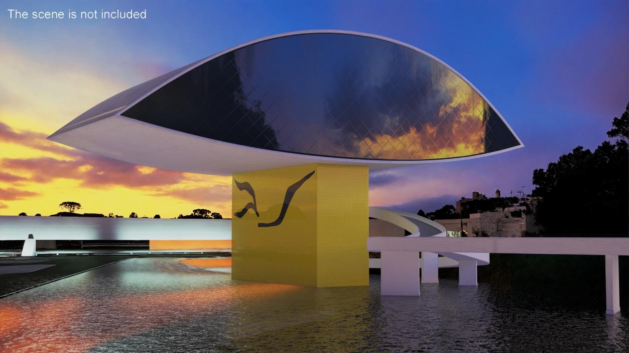 Museu Oscar Niemeyer 2 3D