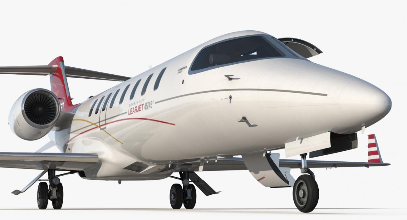 3D model Bombardier Learjet 45XR Rigged