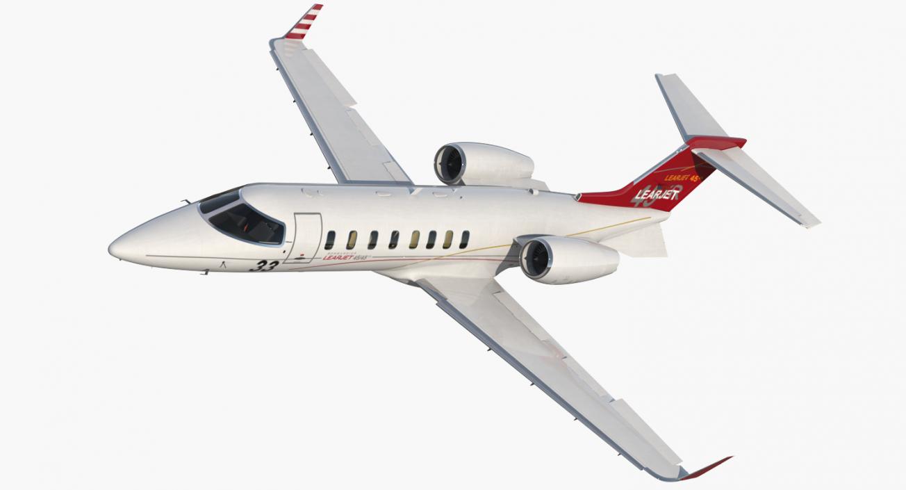 3D model Bombardier Learjet 45XR Rigged