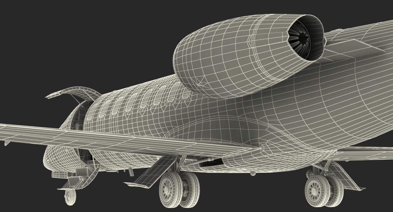 3D model Bombardier Learjet 45XR Rigged